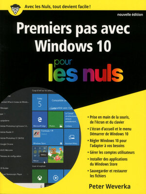 cover image of Premiers pas avec Windows 10 pour les Nuls, nouvelle édition